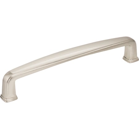 Jeffrey Alexander 128 mm Center-to-Center Satin Nickel Square Milan 1 Cabinet Pull 1092-128SN